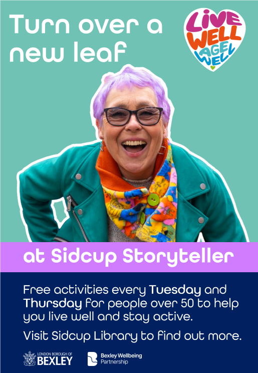 Live Well Age Well free activities in Sidcup every Tuesday and Thursday
