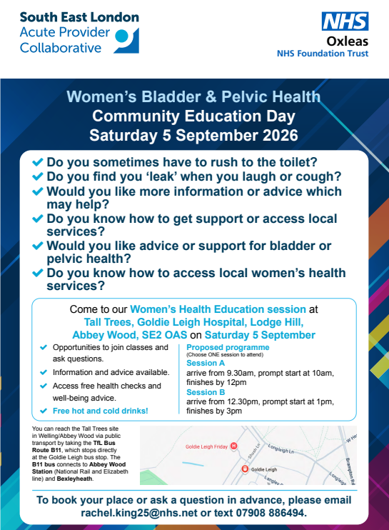 Women's bladder and public health eduction day poster