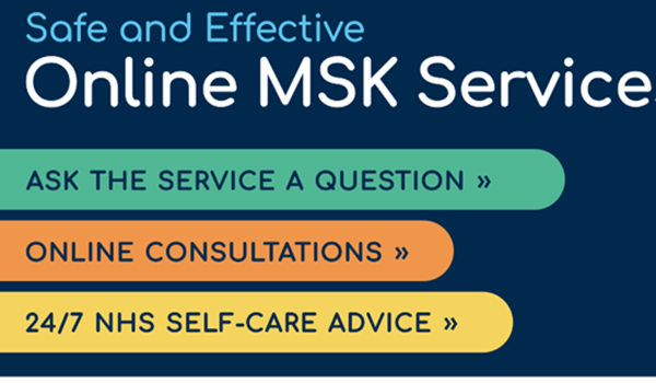 Banner to access the Bexley MSK service